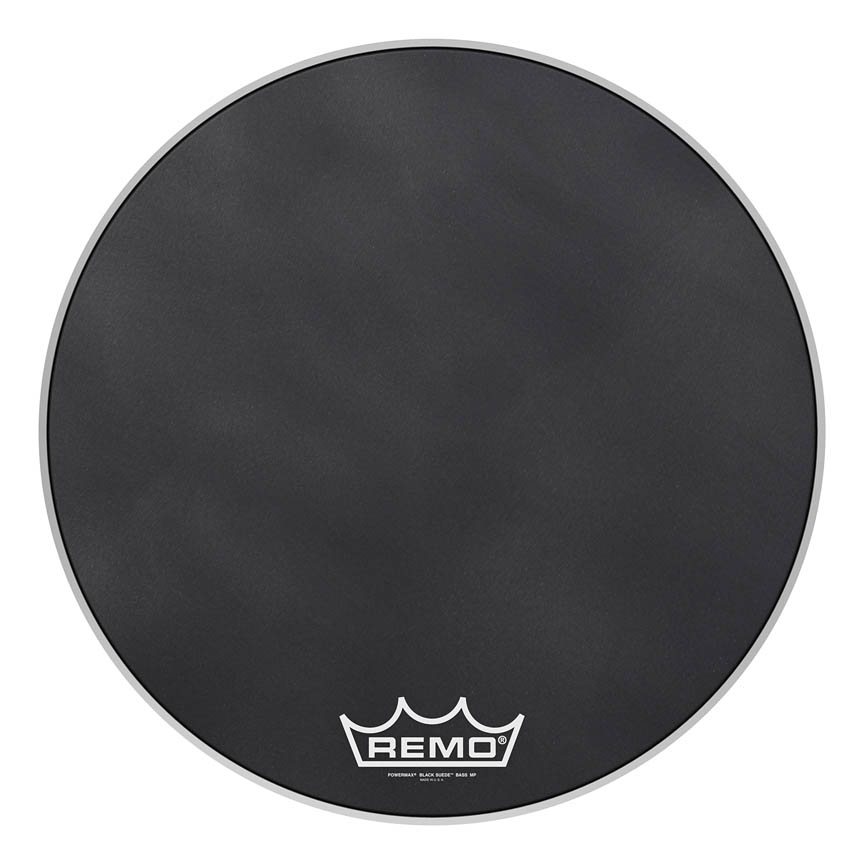 3701119 24 in. Dia. Powermax Black Suede MP Bass Drum Head