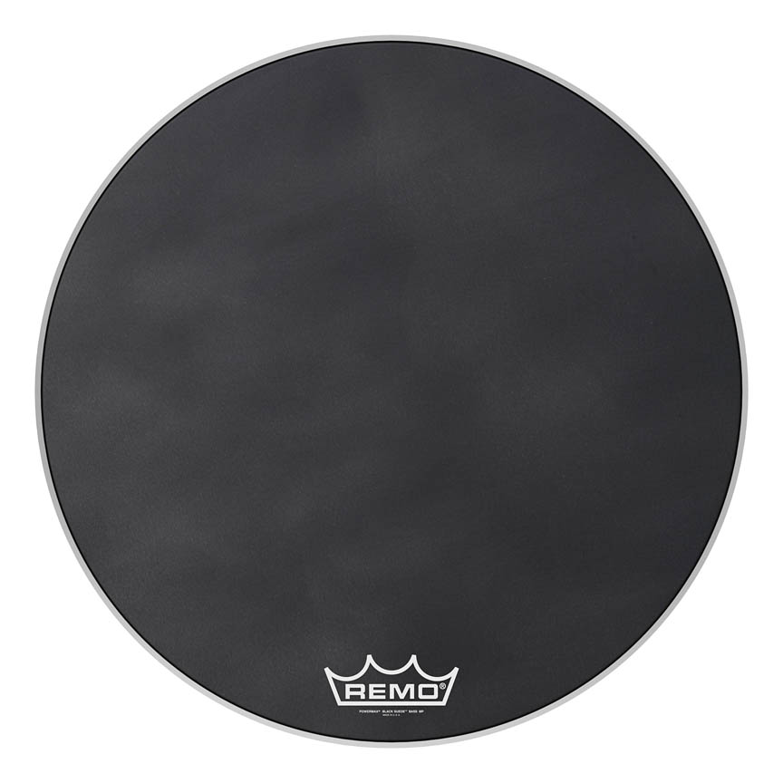 3701122 30 in. Dia. Powermax Black Suede MP Bass Drum Head
