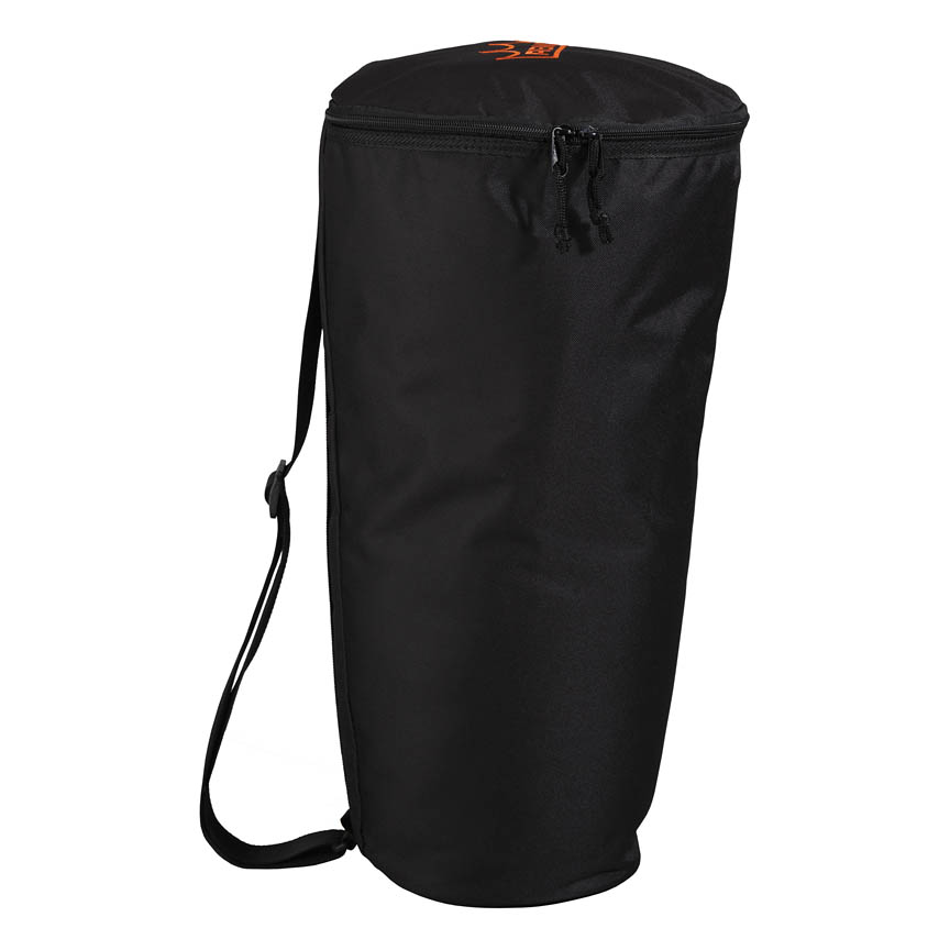 3700530 11 x 21 in. Black Djembe Advent Padded Bag with Shoulder Strap & Handle, Fits 10 in. Drum