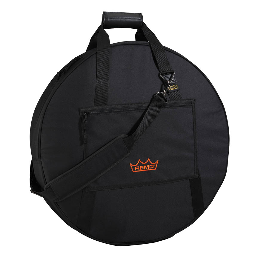23.5 x 4.5 in. Padded Hand Drum Bag with Handle, Shoulder Strap & Zipper Pocket - Black