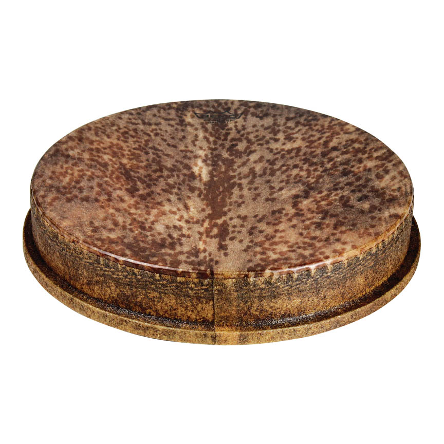 3700781 14 in. Dia. M2 Type Skyndeep Natural Goat Stripe Brown Graphic Drum Head with 2.5 in. Collar