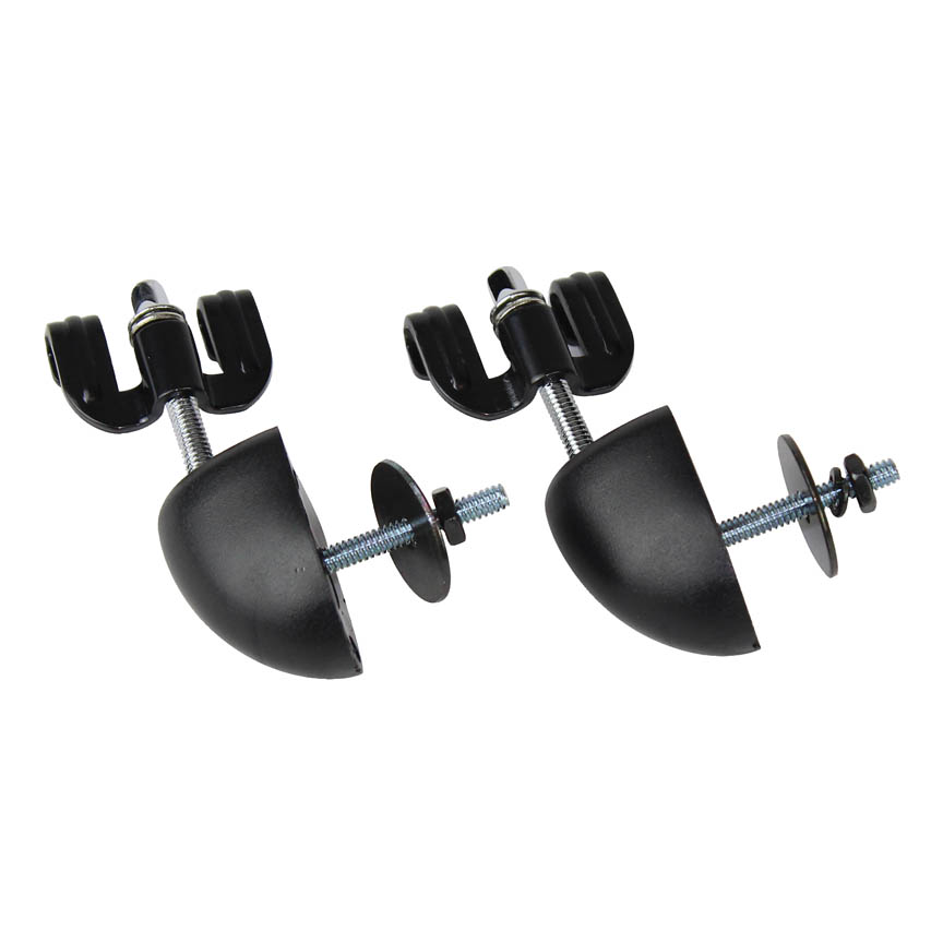 3700711 Contour Bracket Assemblies with Backerboard, Black - Pack of 2