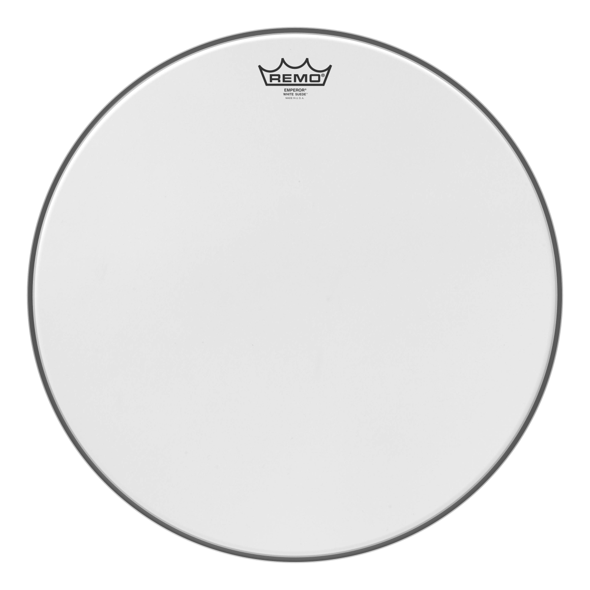 3700288 18 in. Dia. Emperor White Suede Drumhead