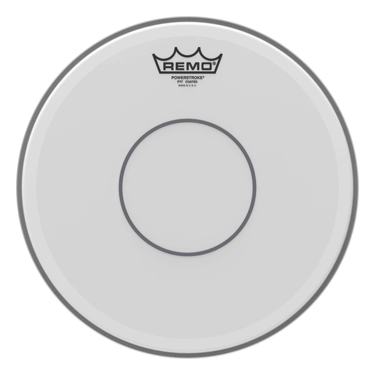 3701455 12 in. Dia. Open Channel Clear Dot Batter Powerstroke 77 Coated Drumhead