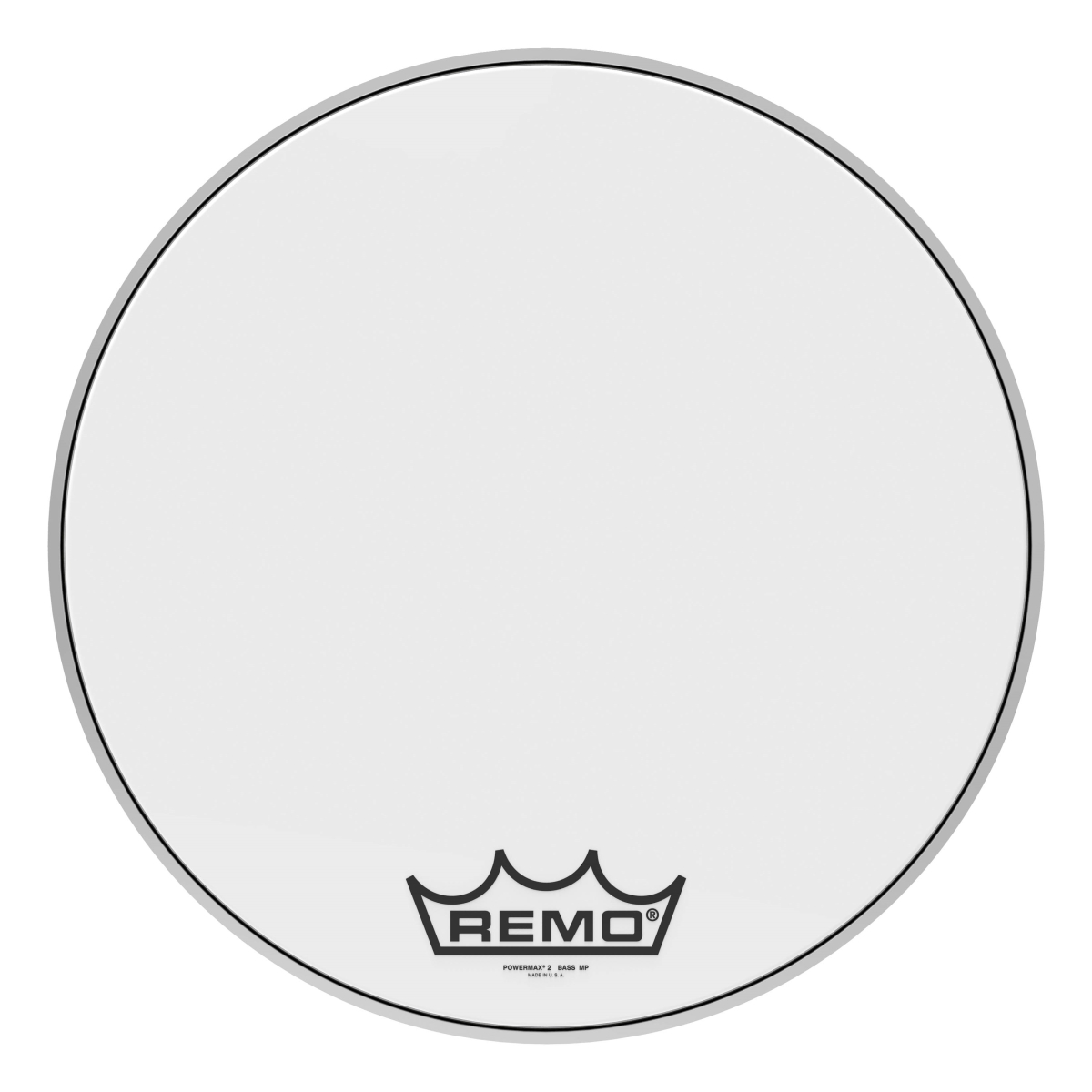 20 in. Dia. Powermax 2 Ultra White Crimplock Bass Drumhead