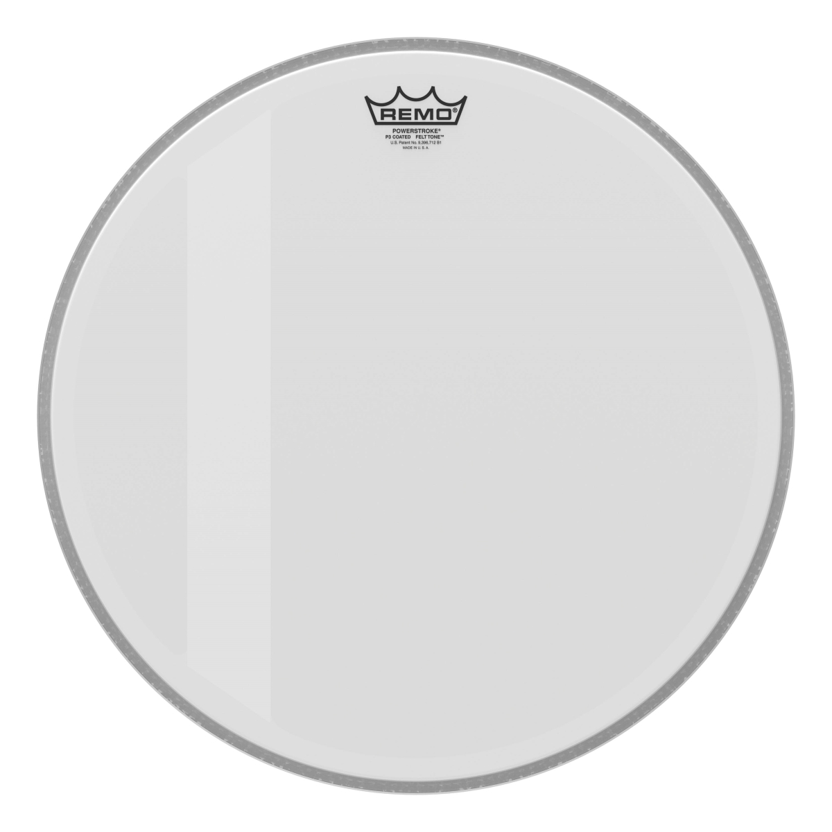 3701281 18 in. Dia. Bass Powerstroke 3 Coated Felt Tone Drumhead
