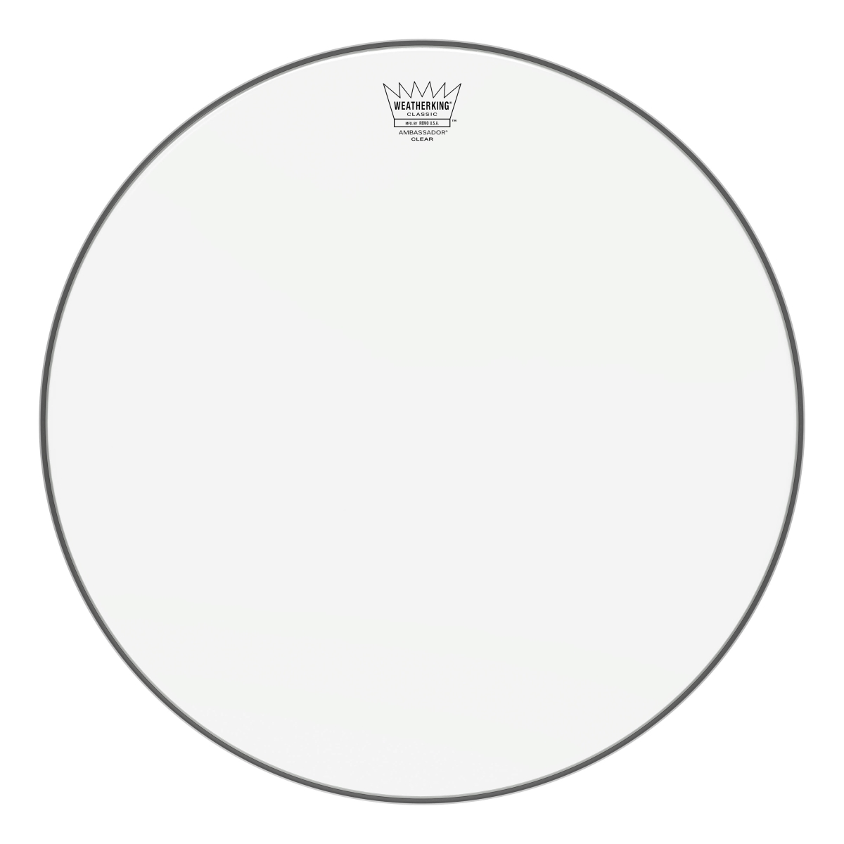3700436 18 in. Dia. Batter Ambassador Classic Clear Drumhead