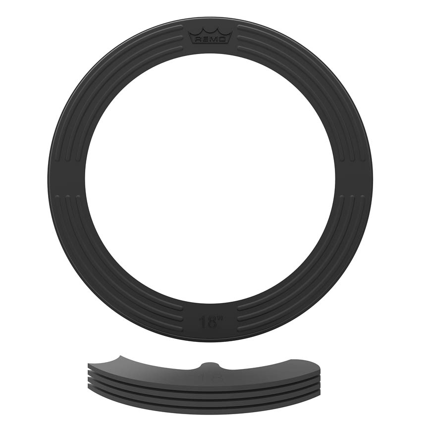 3701768 18 in Black Bass Drum Dampening Accessory