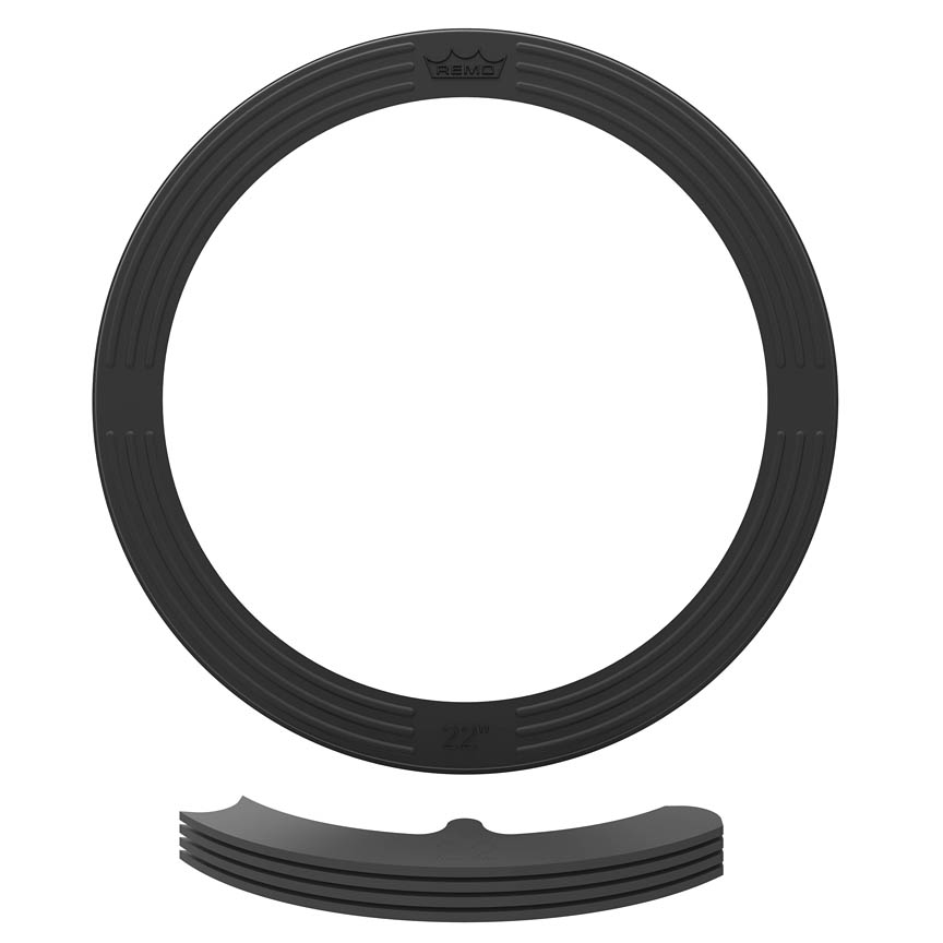 3701770 22 in. Black Bass Drum Dampening Accessory
