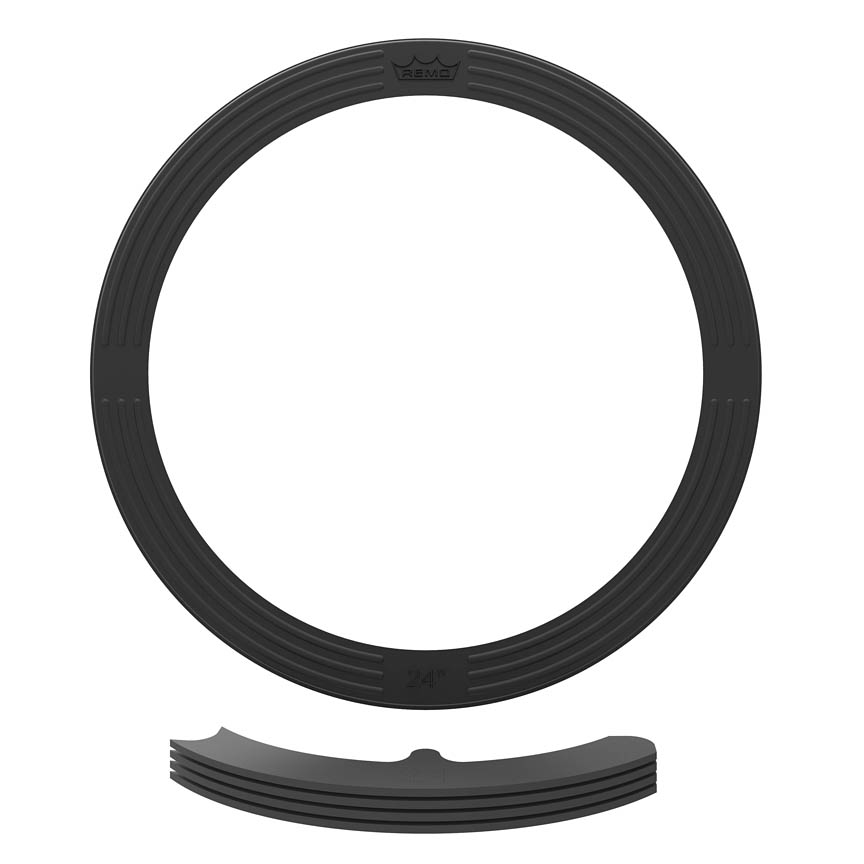 3701771 24 in. Black Bass Drum Dampening Accessory