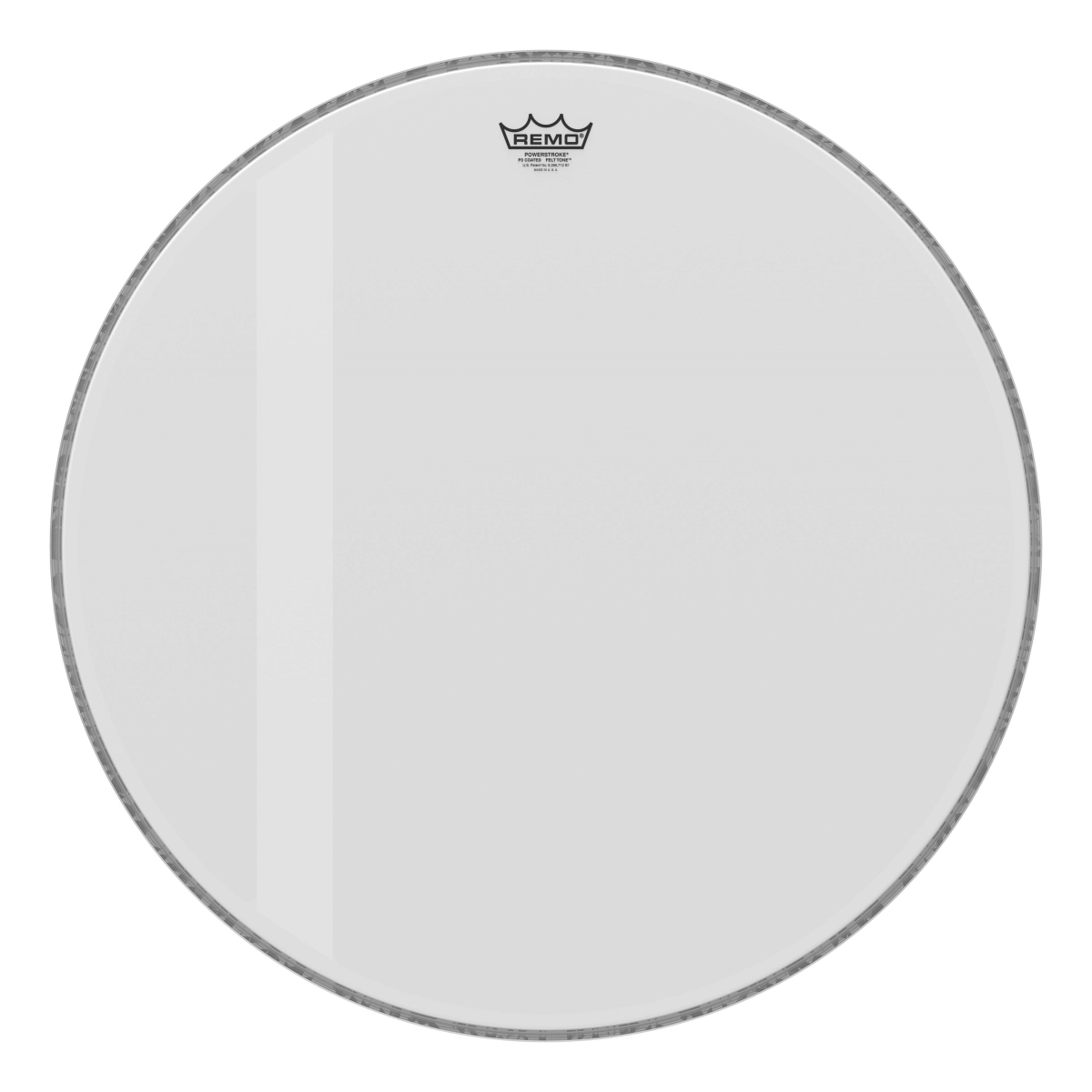 3701295 26 in. Dia. Bass Powerstroke 3 Coated Felt Tone Drumhead