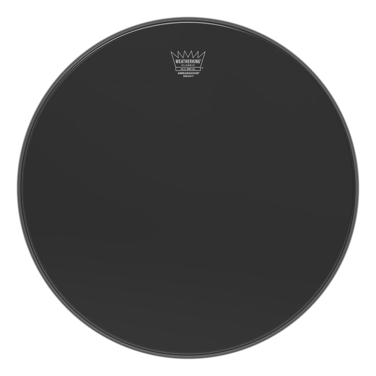 18 in. Dia. Bass Classic Ambassador Ebony Drumhead