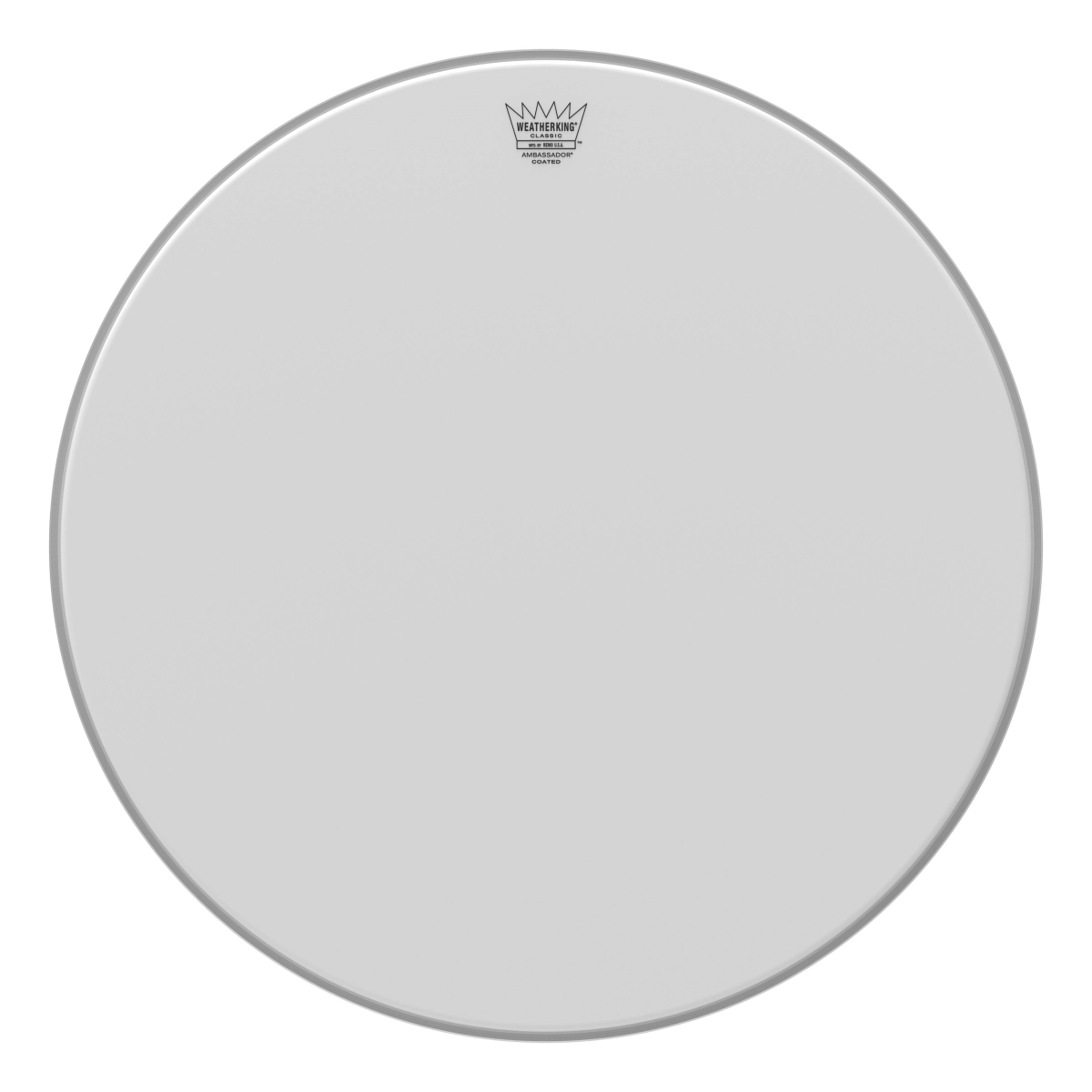 3700449 22 in. Dia. Bass Classic Ambassador Coated Drumhead