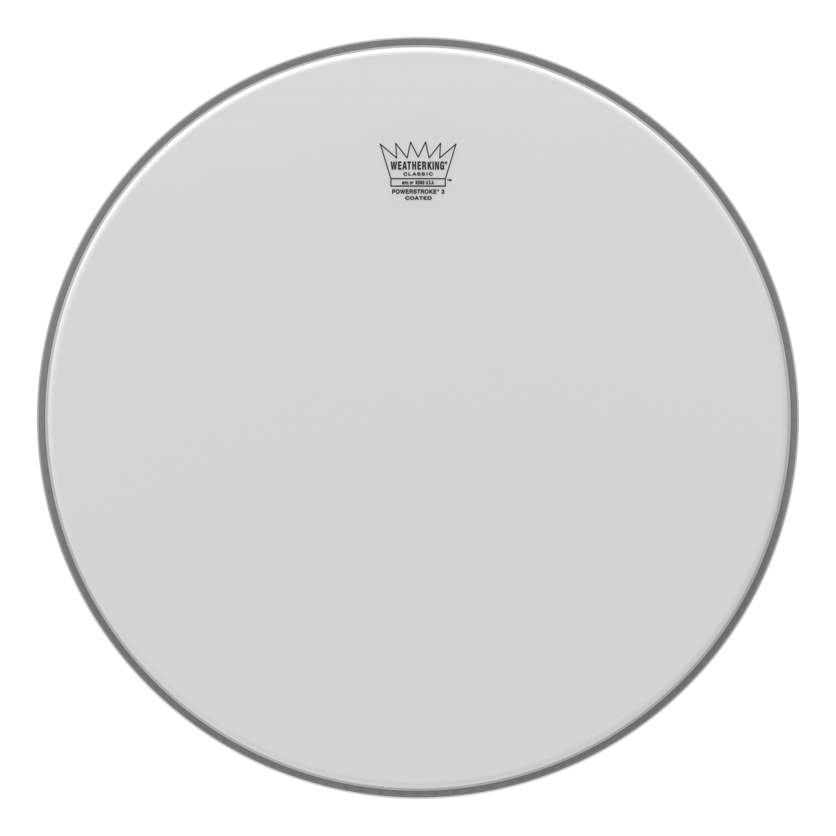 3700446 18 in. Dia. Bass Classic Powerstroke 3 Coated Drumhead