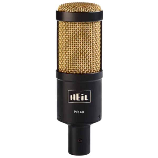365002 Large Diameter Studio Microphone with Black Body & Gold Grill -  Heil Sound