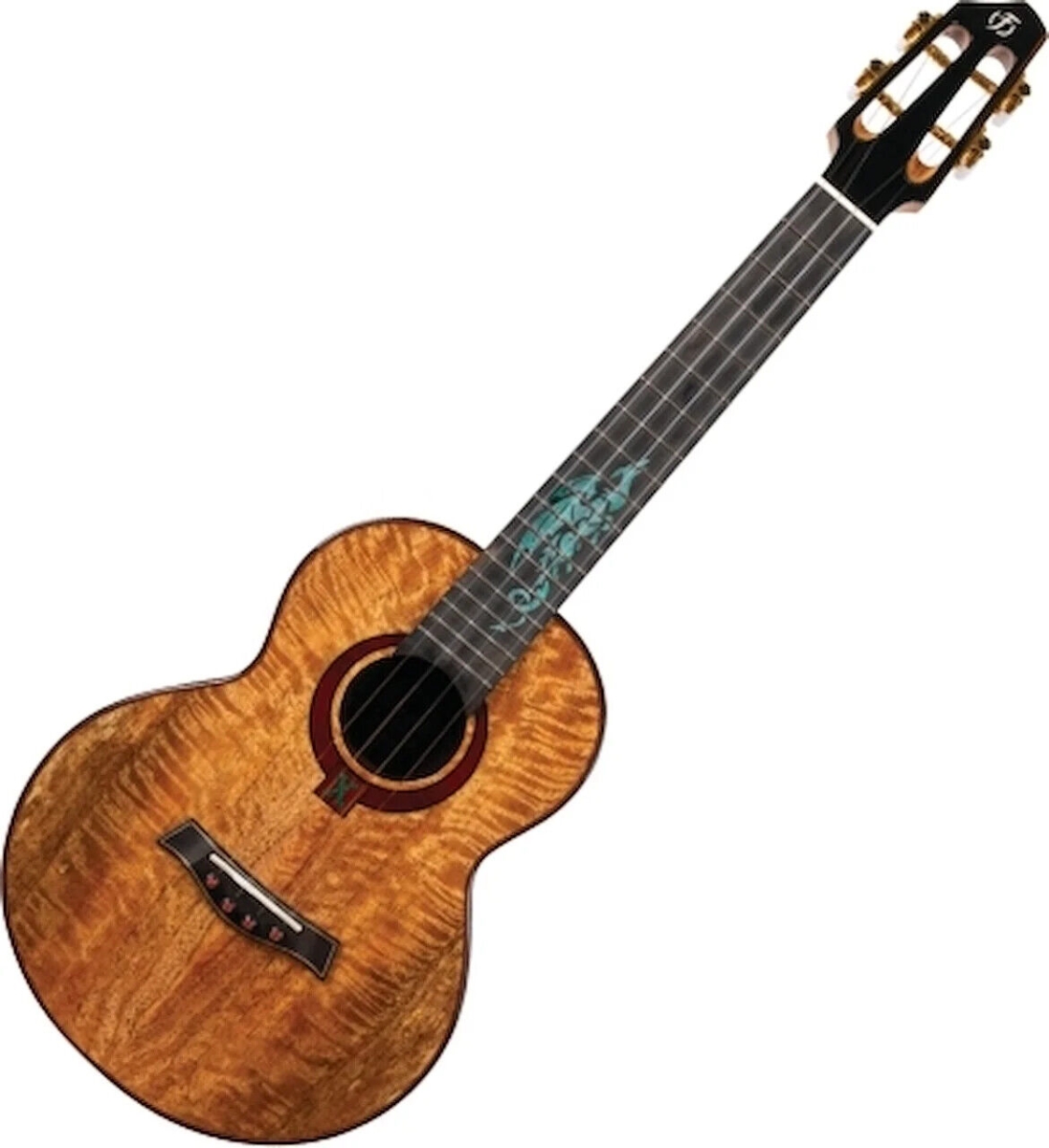 Picture of Flight Ukuleles 368827 A10mm Mango Dragon All Solid Tenor Ukulele