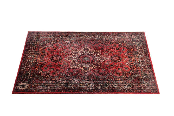 428629 4.26 x 3 ft. Vintage Persian Style Stage Mat, Original Red