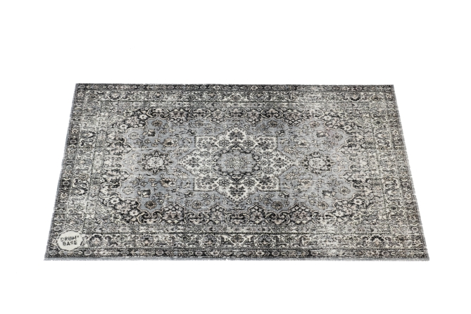 428632 4.26 x 3 ft. Vintage Persian Style Stage Mat, Grey