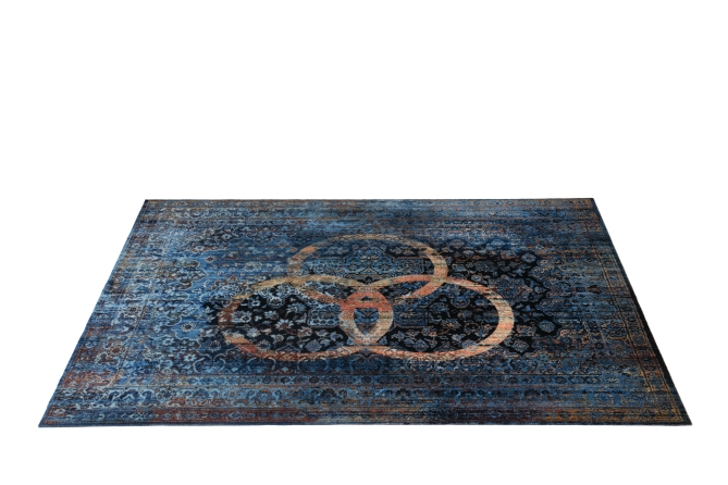 6 x 5.25 ft. Vintage Persian Style Stage Mat, Bonzo