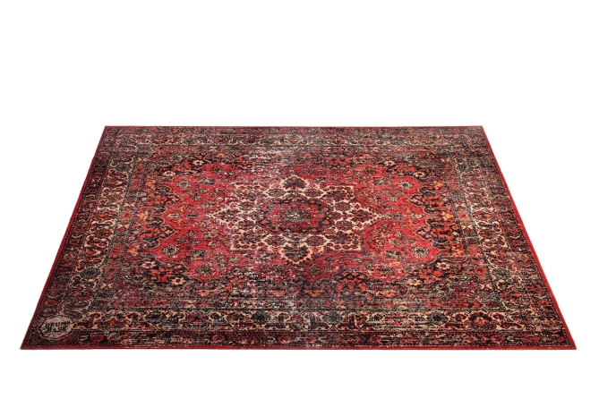 428643 7.4 x 6 ft. Vintage Persian Style Stage Mat, Original Red