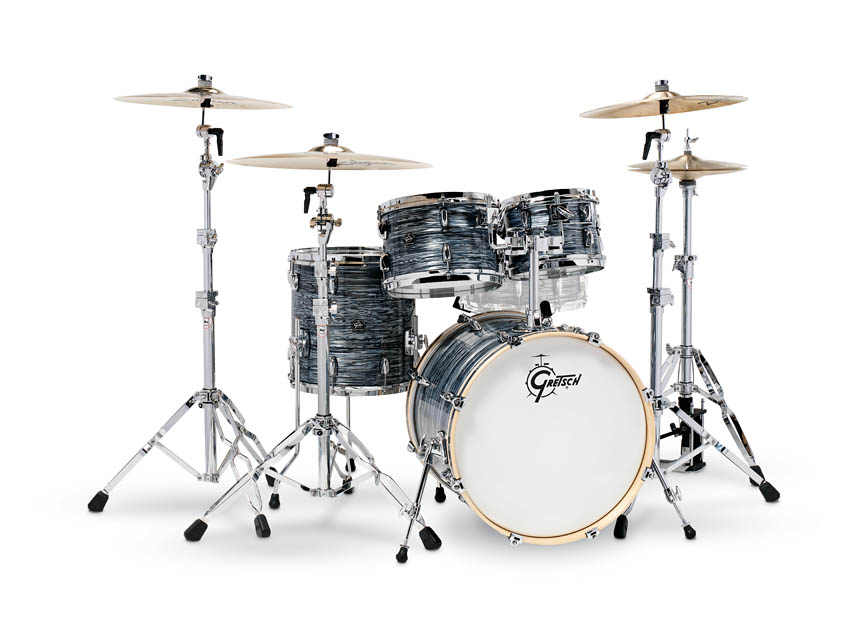 775872 Renown Drum Set, Silver Oyster Pearl - 4 Piece -  Gretsch Import