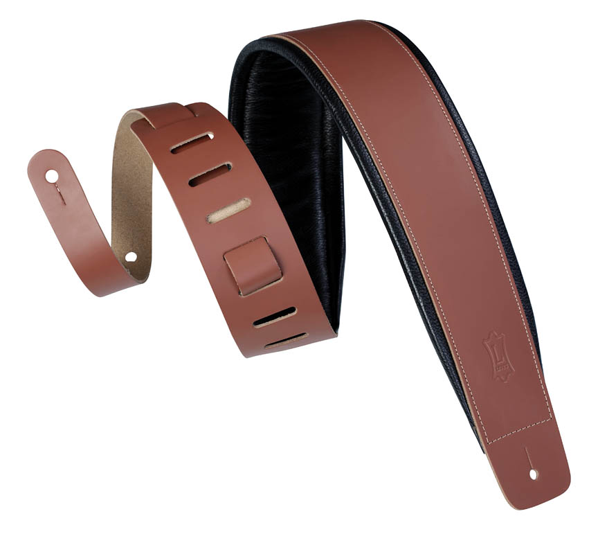 3 in. Heirloom Series Genuine Leather Guitar Strap, Walnut -  Artificial intelligenceme, AR2979647