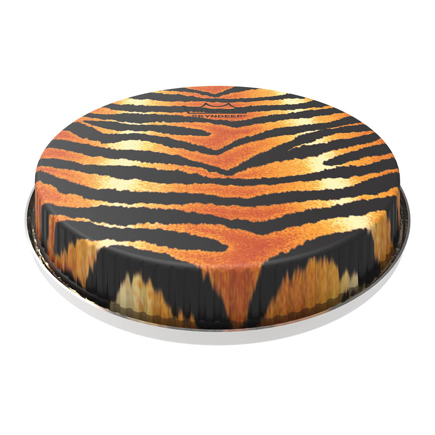 3700953 8.50 in. Bongo Drumhead with R-Series Skyndeep Tiger Stripe Graphic