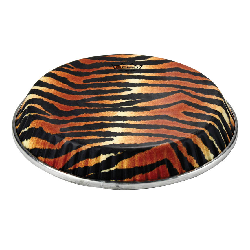 3700873 11.06 in. Conga Drumhead with Symmetry D2 Skyndeep Tiger Stripe Graphic