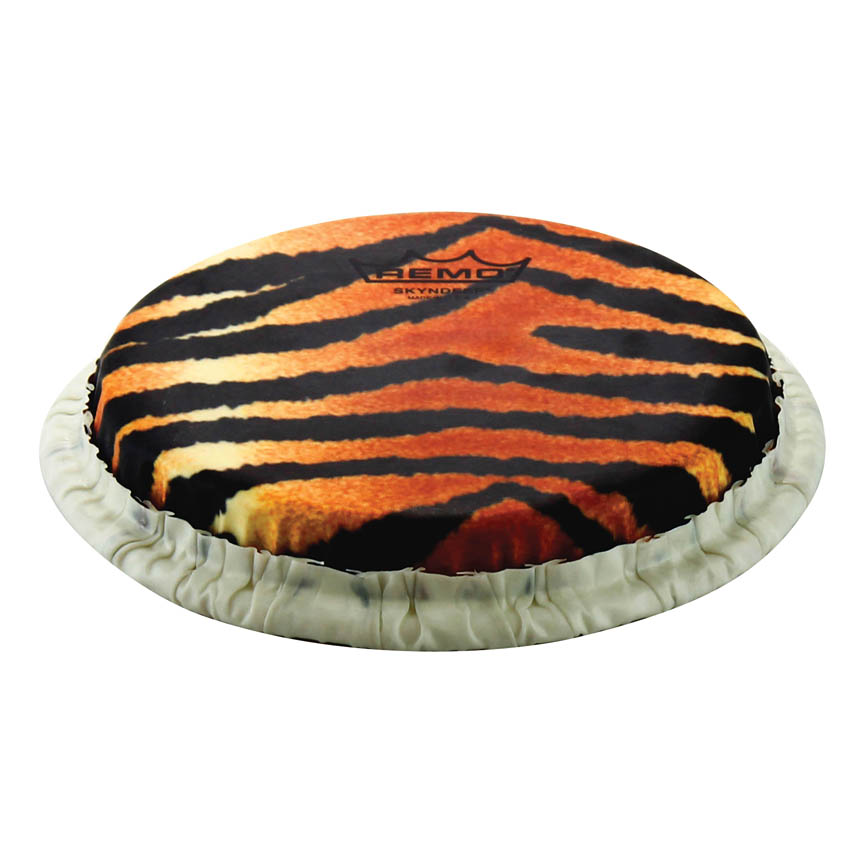 7.15 in. Bongo Drumhead with Tucked Skyndeep Tiger Stripe Graphic