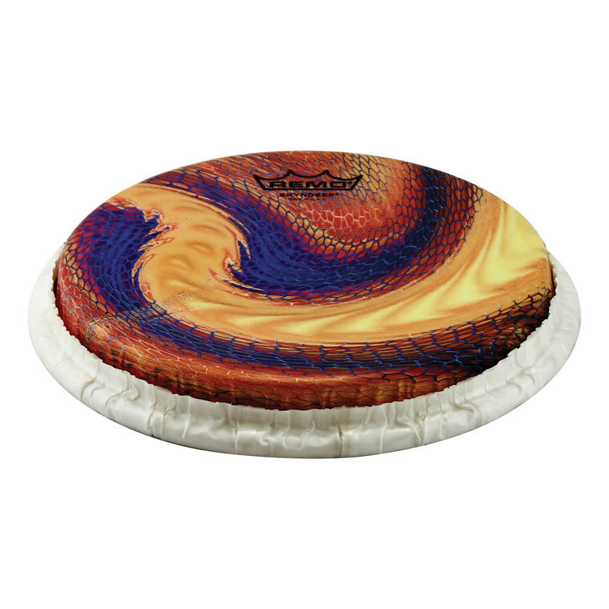 3701031 8.5 in. Bongo Drumhead with Tucked Skyndeep Serpentine Day Graphic