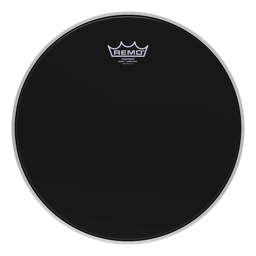 3701190 14 in. Diamter Batter Crimplock Pinstripe Ebony