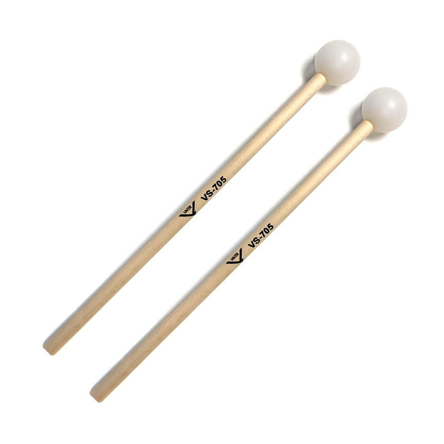 Student Xylophone Mallets with Set of Medium Hard Birch Mallets for Poly Ball Heads
