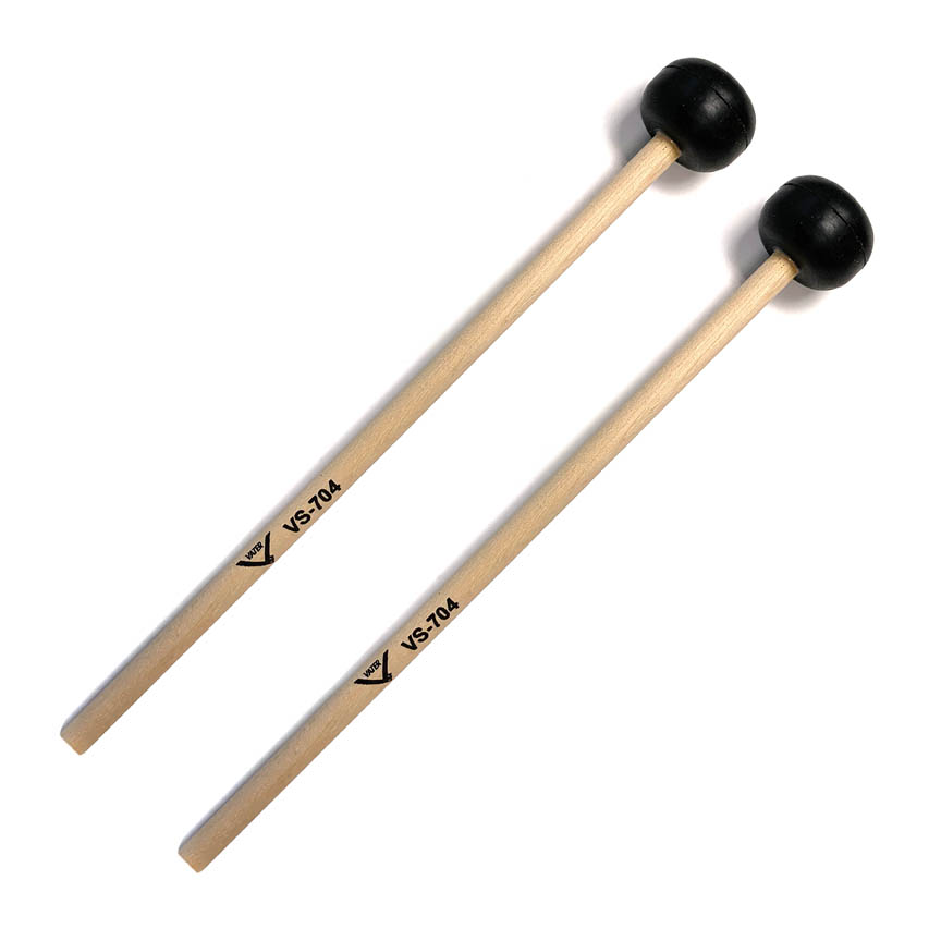 Student Xylophone Mallets with Set of Medium Light Birch Mallets for Rubber Heads