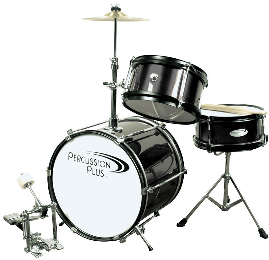 777142 Mini Drum Set, Black - 3 Piece
