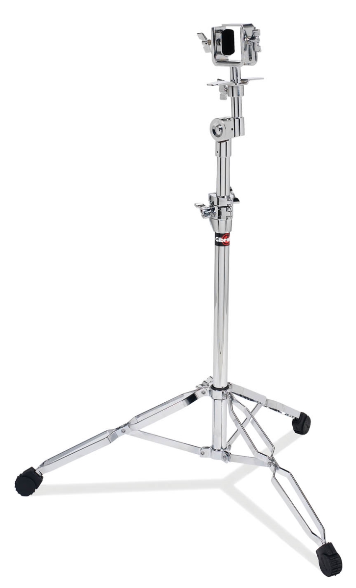 Heavy Double-Braced Bongo Stand with Adjustable Clip Mount for Drum