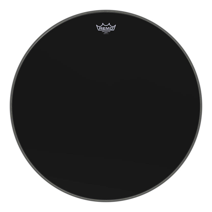 Ambassador Ebony Series Drum Head - Bass