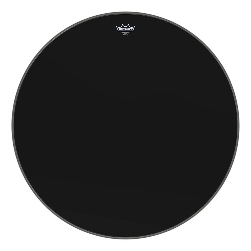 3700593 Ambassador Ebony Series Drum Head - Bass
