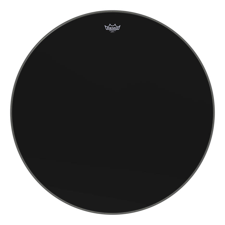 3700595 Ambassador Ebony Series Drum Head - Bass