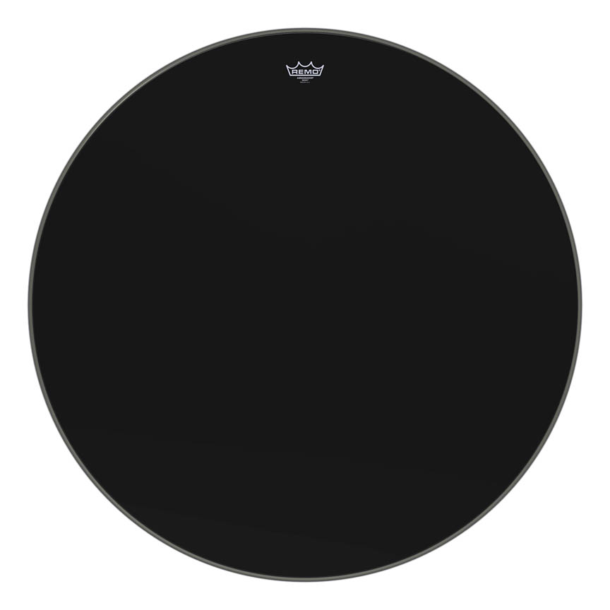 3700597 Ambassador Ebony Series Drum Head - Bass