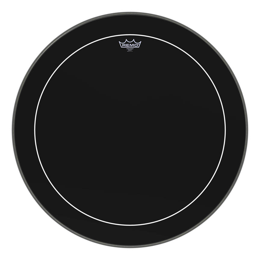 3700604 26 in. Dia. Bass, Pinstripe & Ebony Drum Head