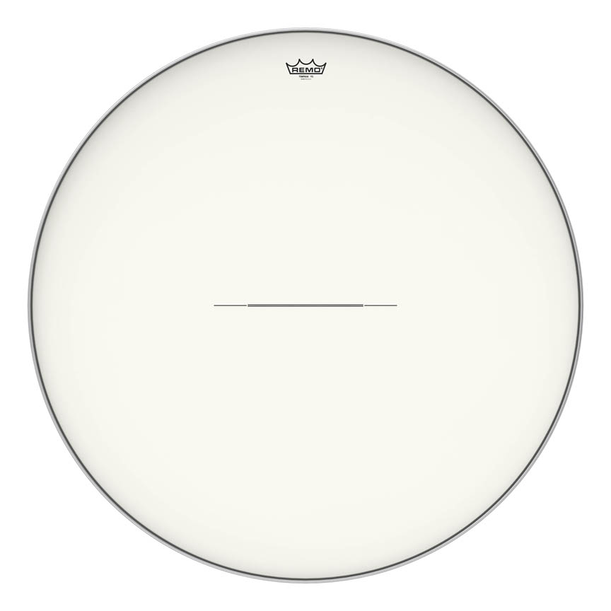 3701675 34 in. Dia. Aluminum Insert Ring Timpani Drum Head, Hazy
