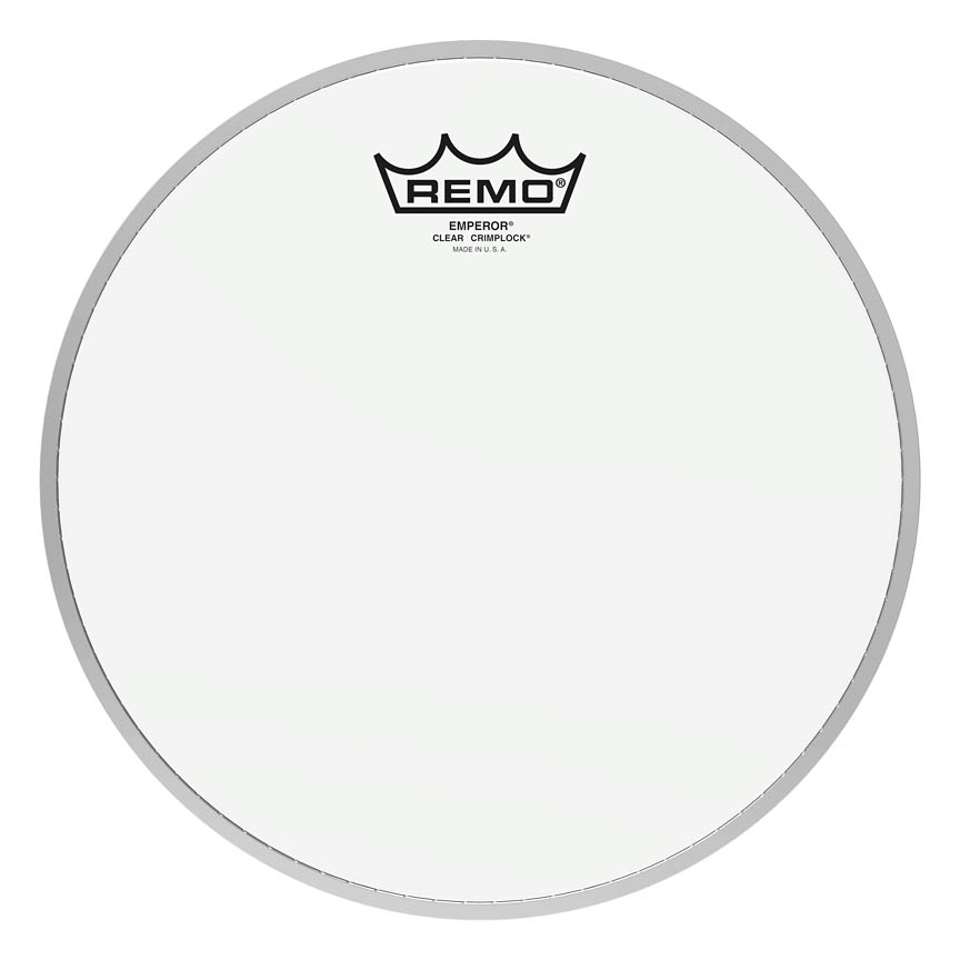 10 in. Dia. Batter, Crimplock & Emperor Drum Head, Clear