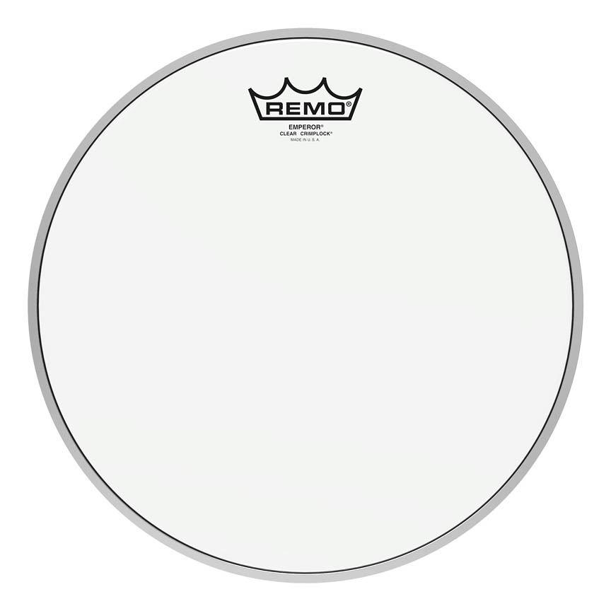 12 in. Dia. Batter, Crimplock & Emperor Drum Head, Clear