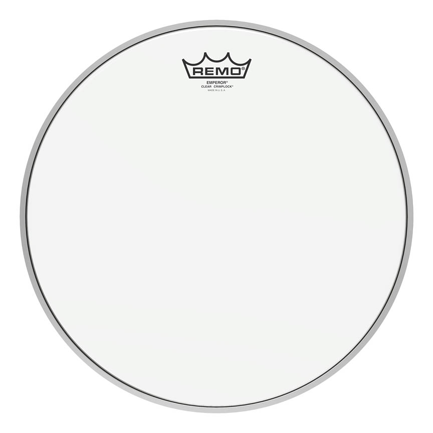 3700235 14 in. Dia. Batter & Crimplock, Emperor Drum Head, Clear