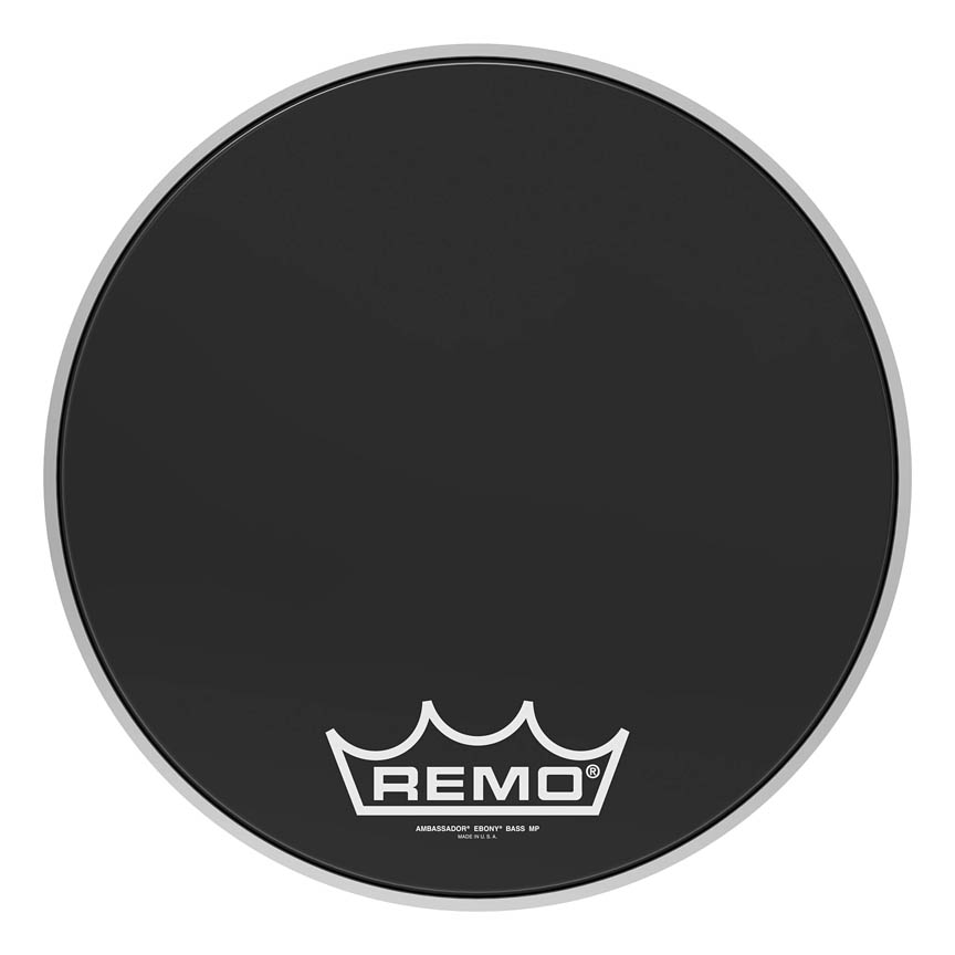 3700573 16 in. Dia. MP Bass & Ambassador Drum Head, Ebony
