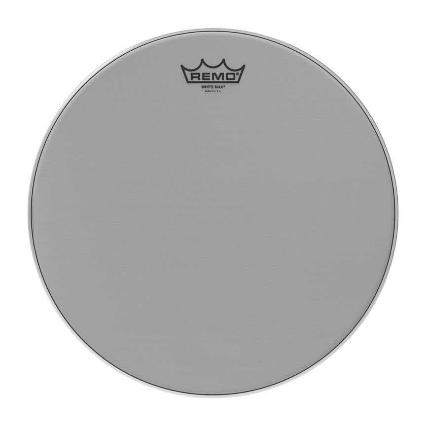 14 in. Dia. Mylar Top Plus Bottom Batter & Crimped, White Max Drum Head