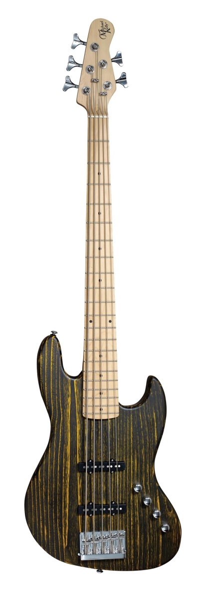 362611 Element 5 Electric Bass Guitar, Yellow Burst -  Michael Kelly Guitars