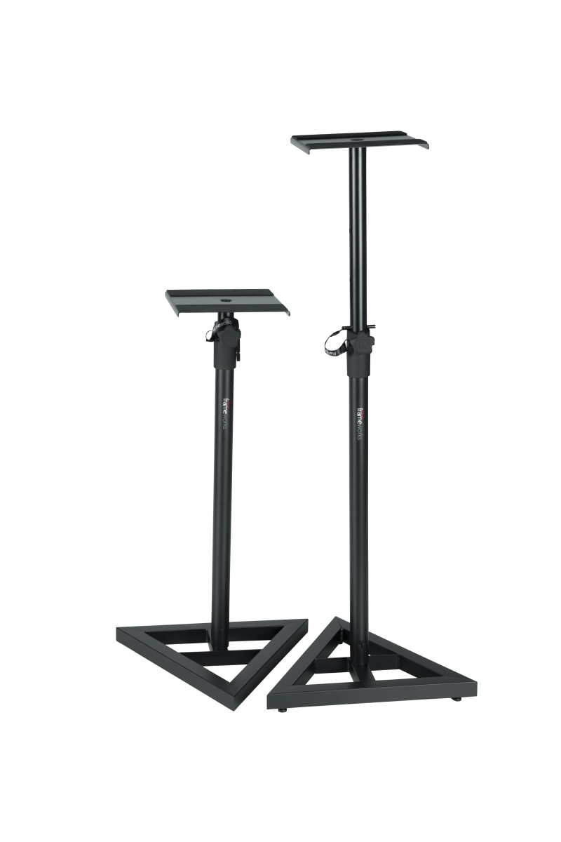 Picture of Gator Frameworks 3726157 50 in. Adjustable Studio Monitor Stands - Set of 2