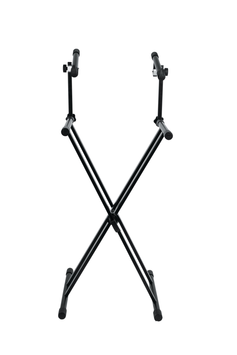 3726085 Heavy Duty 2 Tier X Style Keyboard Stand with Rubberized Leveling Foot -  Gator Frameworks