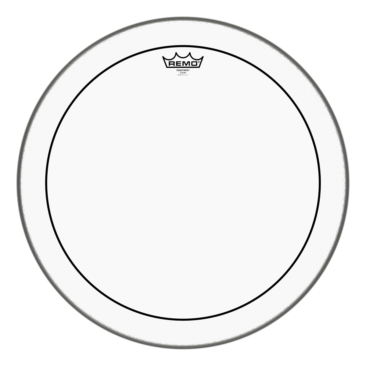 3701184 20 in. Dia. Pinstripe Clear Drumhead